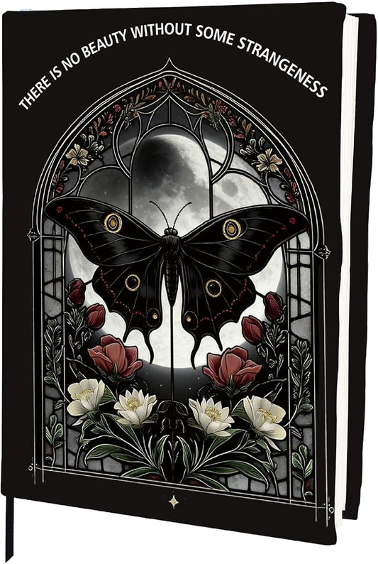 CRASPIRE Butterfly Stretchable Book Cover Jumbo Fabric Black Vintage Reusable Washable Large Nylon Book Protector Elastic Notebook Wraps Suitable for Large Paperbacks Textbook Bookish Hardcover