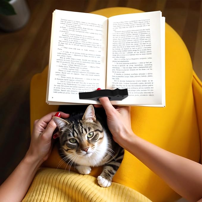 4 Pcs Cat Book Page Holder Set, 2 Pcs Thumb Book Page Holder, 2 Pcs Zinc Alloy Cat Book Marker, Mothers Day Gifts, Book Accessories for Reading Lovers, First Mothers Day Gift for New Mom