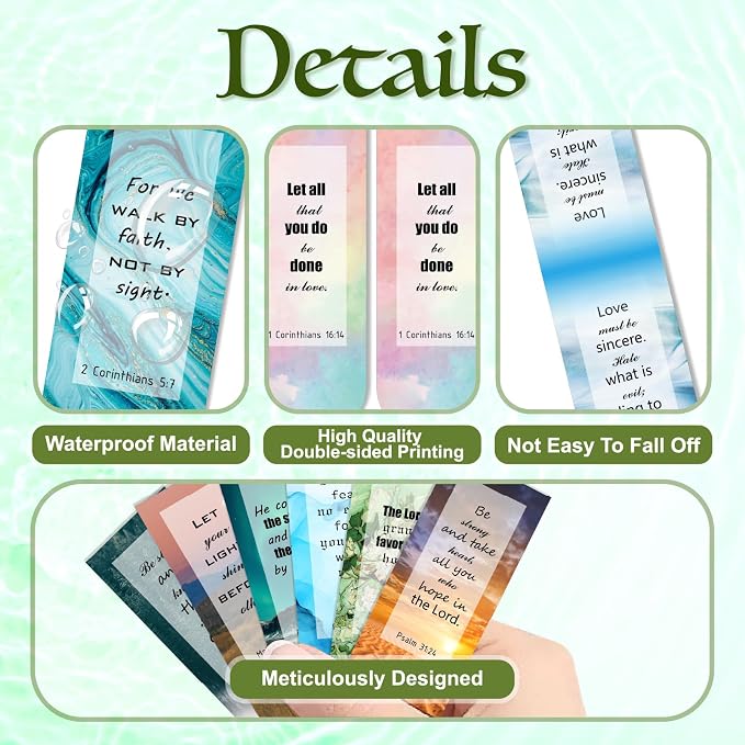 104 Pcs Christian Magnetic Bookmarks - Bible Page Markers for Women & Men, Teachers & Students, Reading, School, Office, Home