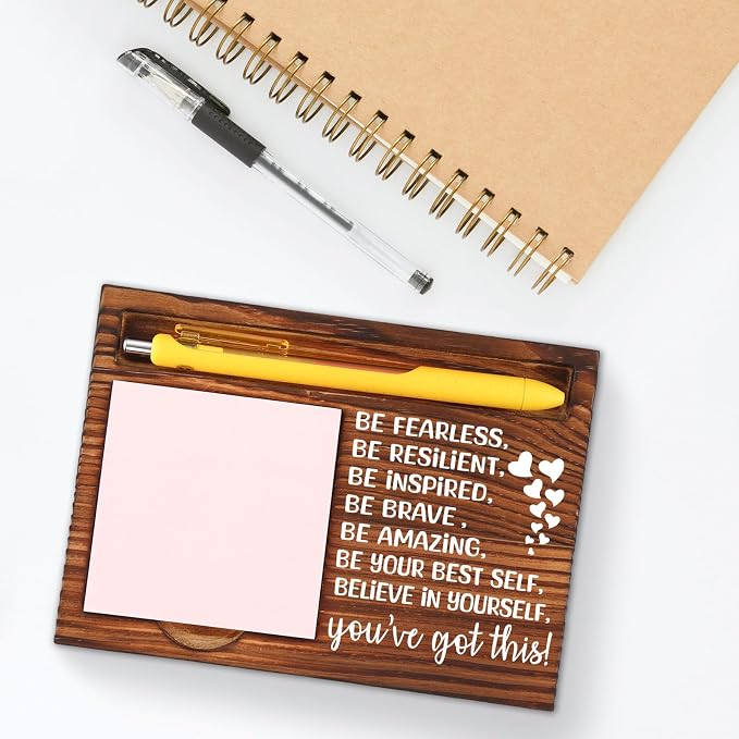 Encouragement Gifts for Men Women, Support, Get Well, Thinking About You, Promotion, Cheer Up Gifts for Him Her Coworker Friends, Kids,Mom,Wife,Husband Office Desk Retro Note Pad Holder VN334
