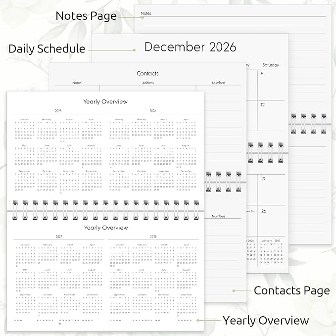 Pocket Calendar 2025-2027, Green 2025-2027 Monthly Planner -3.7" x 6.7" for Purse, Runs from July 2025 Until December 2027, Monthly Planner Pocket Size with Coil Organizing & Planning