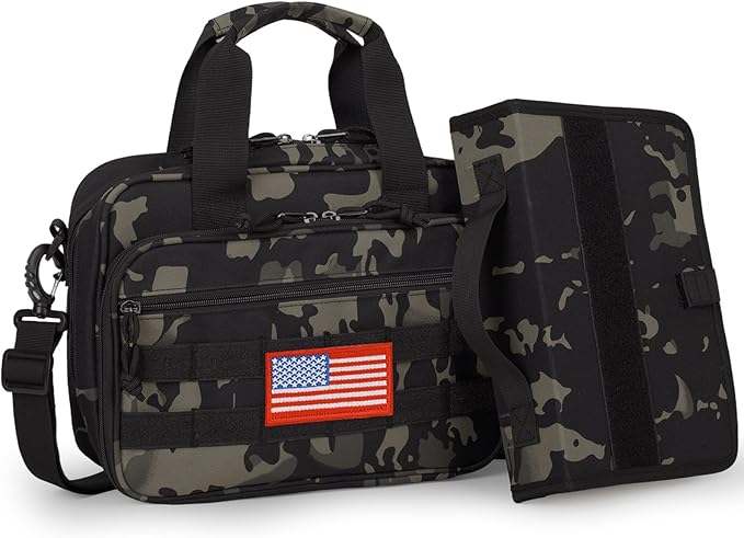 ATRIPACK Tactical Large Bible Cover for Men,Double Layer Bibles Bag With Detachable Book Carrying Case, Covers for Bible Organizer with Zippered Pockets,Church Case with Handle.