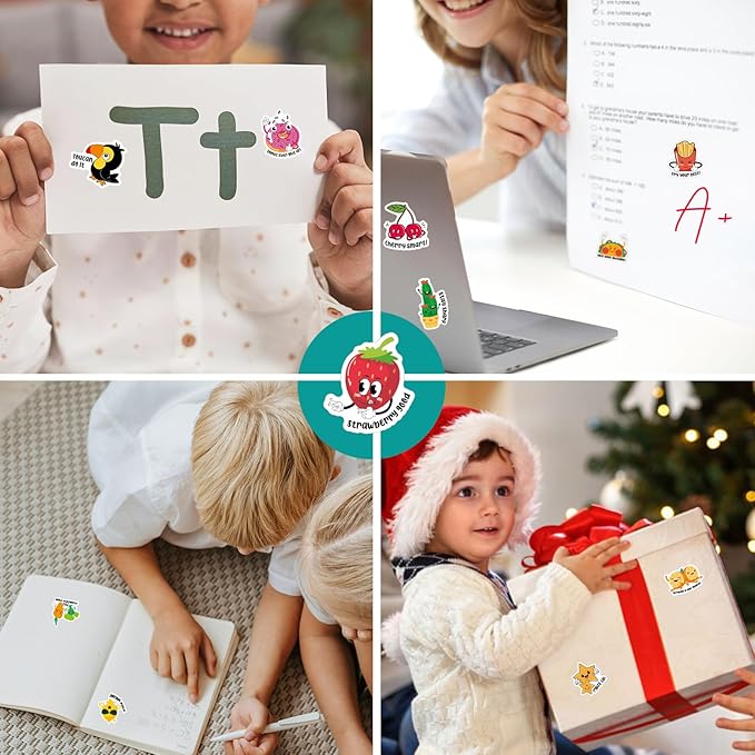 800PCS Fun Stickers for Kids, Positive Stickers for Kids Classroom, Classroom Prizes Elementary, Removable Teacher Stickers for Grading and Rewards