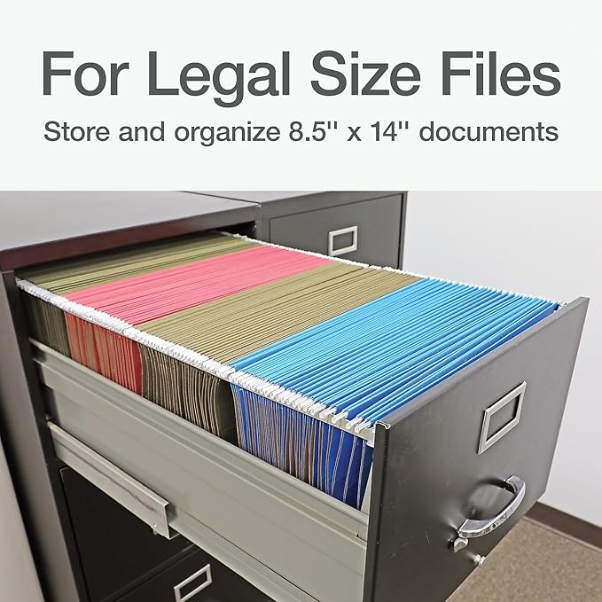 Pendaflex Adjustable Hanging File Frame, Legal, Gray, 2/Box (1006954)