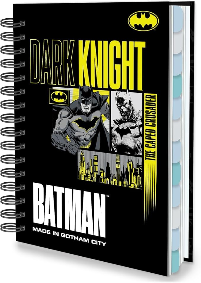 Batman Planner 2026 Notebook, Superhero Weekly Monthly Planner Hardcover Journal with 12 Tabs for Adults Teens Organizer Lovers Gift (Plan C)