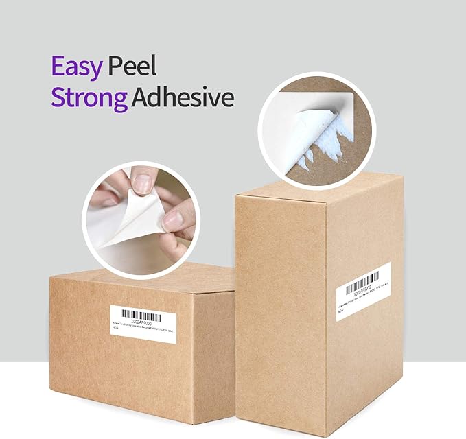 12 Rolls Compatible with 30334 Direct Thermal Shipping Labels 2-1/4" x 1-1/4" for FBA/FNSKU/Barcode/UPC Labels Compatible with Label Writer 450, 4XL, Rollo & Zfebra Desktop Printers
