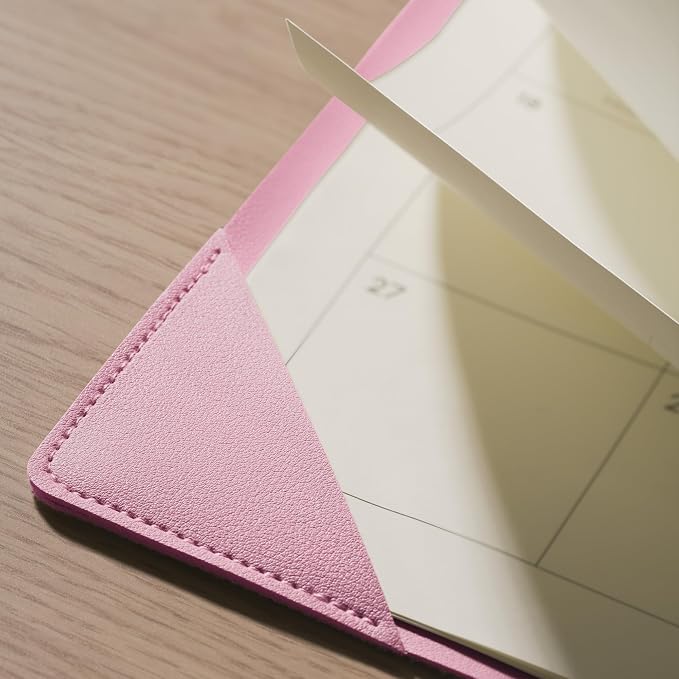 Desk Calendar 2026 with Desktop Mat, Cabbrix Large Desk Pad Calendar 22 x 17 Inch 18 Months Runs From July 2026 to December 2027, Floral Design Calendar 2026 for Home School and Office (Pink)