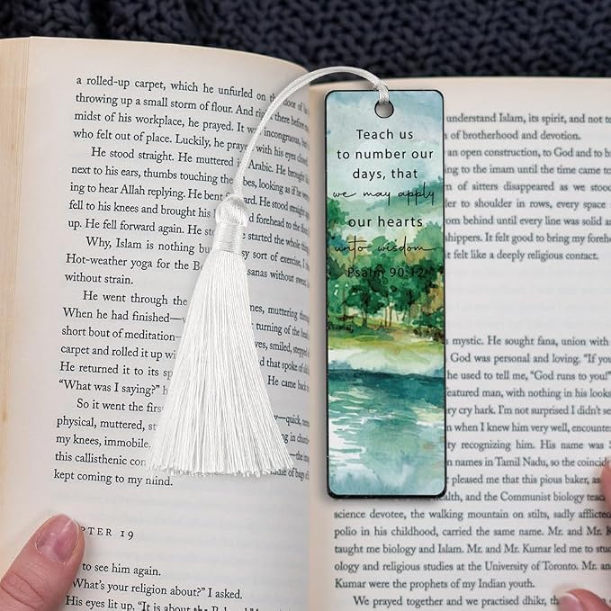 Christian Wisdom - Seeking Bookmark, Inspirational Gift for Believers, Uplifting Gift for Spiritual Readers, Spiritual Bookish Present, Unique Scripture Design Bookmark, WCB78