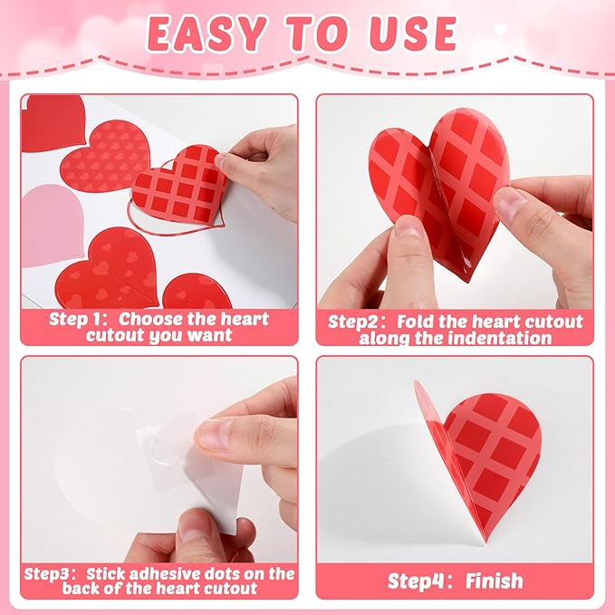 Valentine's Day Bulletin Board Set Hot Air Balloon Bulletin Board Classroom Decoration Valentines 3D Heart Cloud Religious DIY Photo Cutouts for School Classroom Chalkboard Wall Door Decor