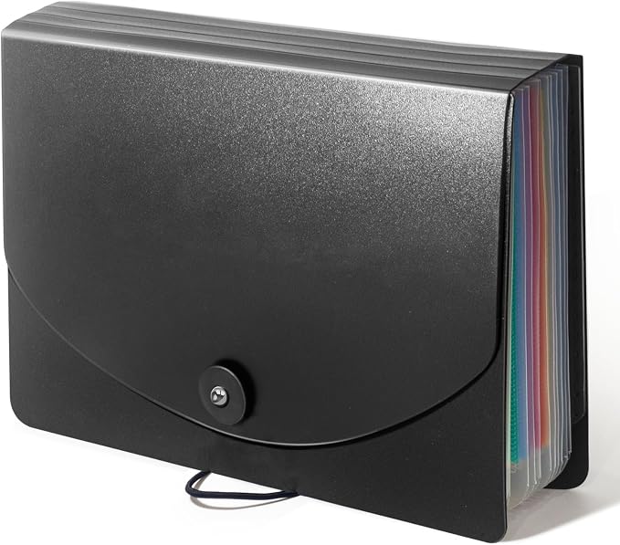 Vowcarol Greeting Card Organizer Expanding Organizer Greeting Card Storage Box Accordion Organizer