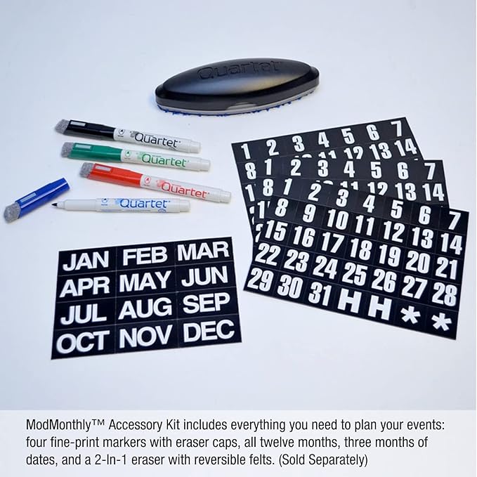 Ultimate Office Magnetic Dry-Erase Multi-Purpose Panel, The Perfect Companion Board for Modular Monthly Planning Calendars (1 Each)