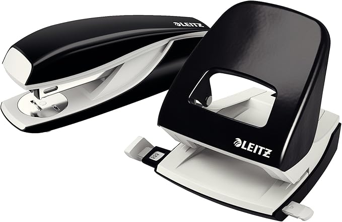 Leitz 55020195 Ergonomic Metal Stapler, Black
