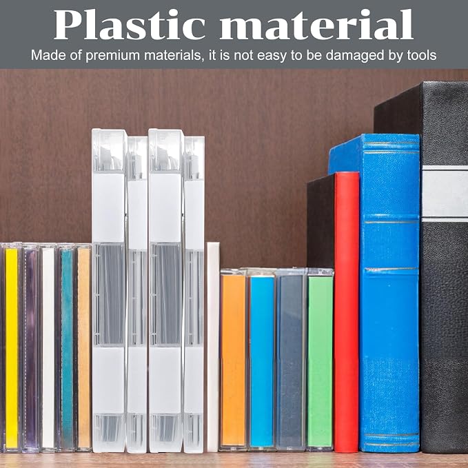 6 Pcs Clear A4 File Portable Project Case, Plastic Storage Box for 8.5" x 11" Letter Paper, Scrapbook Paper Storage Boxes Documents Magazines Holder with Buckle