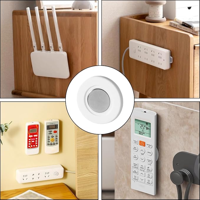 12pcs Magnetic Remote Control Holder Remote Control Holder,Remote Holder,Magnetic Remote Holder,Tv Remote Holder,Remote Holder Wall Mount,For Silicone Remote Holder Wall Mount, Tv & Tool Holder