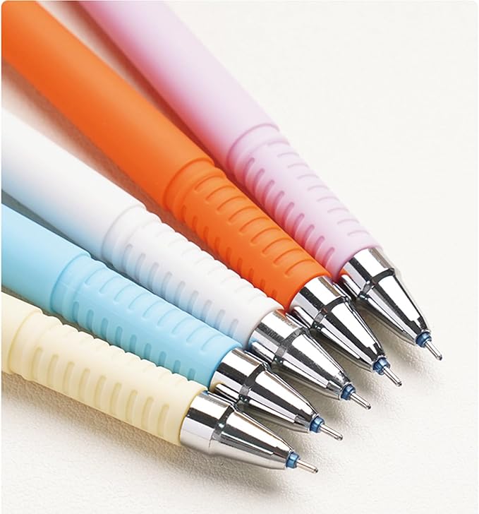 MOZXIRZ 4 Pcs Cute Erasable Pens Cartoon Animal Gel Pen 0.5mm Black Ink Smooth Writing Pen Kawaii Bear Panda Erasable Pens for Women Girls Boys Office Supplies School Supplies (Cute Animal-Black Ink)