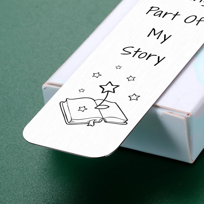 Teacher Appreciation Gifts Thank You Teacher Gifts Bulk End of School Year Gift for Women First Day of Senior Welcome Back to School Supplies Thank You for Being Part of My Story Bookmark Christmas