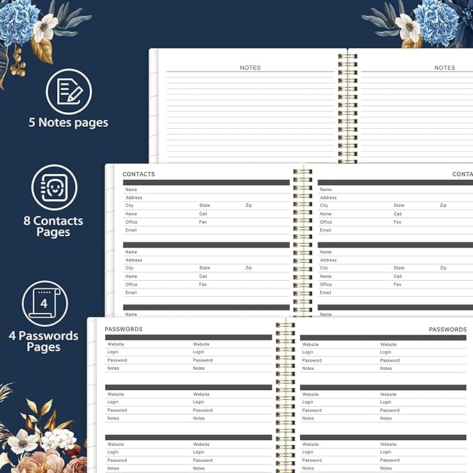 2026-2027 Monthly Planner - 9'' x 11'', Monthly Planner/Calendar 2026-2027, from JUL.2026 - Dec. 2027, 18 Month Calendar with Tabs, Premium Paper, Twin-wire Binding, Inner Pocket, Note Pages