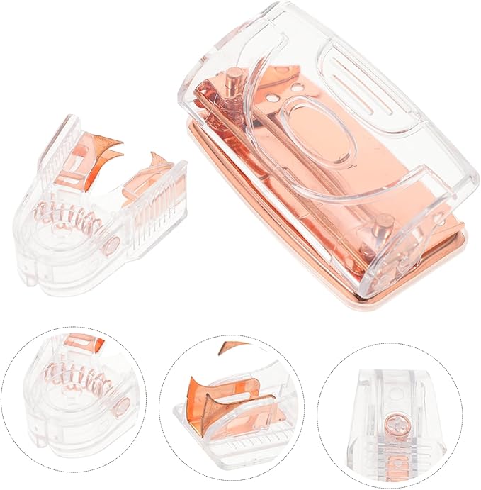 1Set Transparent Staple Remover Hole Puncher Ergonomic Office Tools for Efficient Alignment and Secure Stapling Versatile Supplies for Workspaces