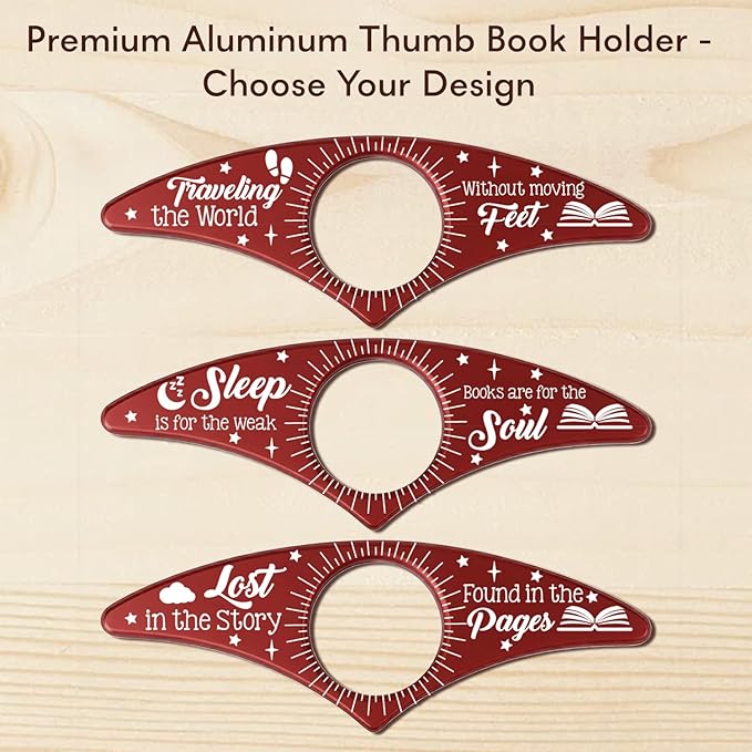 Custom Book Page Holder, Thumb Book Page Holder, Personalized Page Holder for Reading, Gifts for Book Lovers Teachers Appreciation Gifts on Birthday (Style 3)