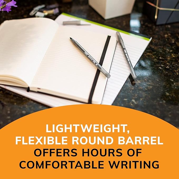 BIC Round Stic Xtra Life Black Ballpoint Pens, Medium Point (1.0mm), 36-Count Pack of Bulk Pens, Flexible Round Barrel for Writing Comfort, No. 1 Selling Ballpoint Pens