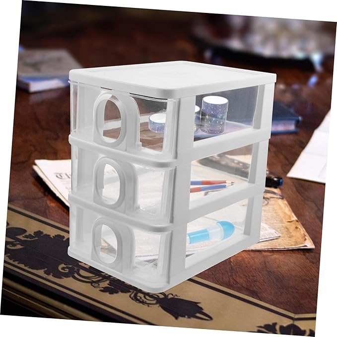 DECHOUS Drawer Type Desk Organizer Storage Box for Office Multi-Functional Desktop Storage Drawers for Stationery and Supplies