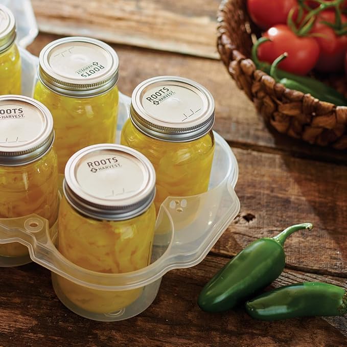 Storage Container SafeCrate - Stackable, Protective, Easy Transport for Canning Jars - 6 Quart Jars
