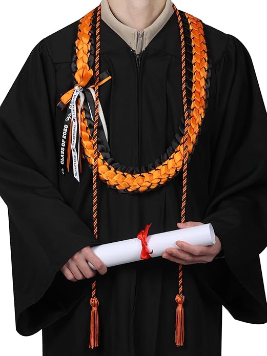 TFTAFAN Graduation Leis and Graduation Honor Cords Class of 2026 Graduation Ribbon Lei Graduation Necklace Braided Necklaces gift for Student Gifts Party Supplies