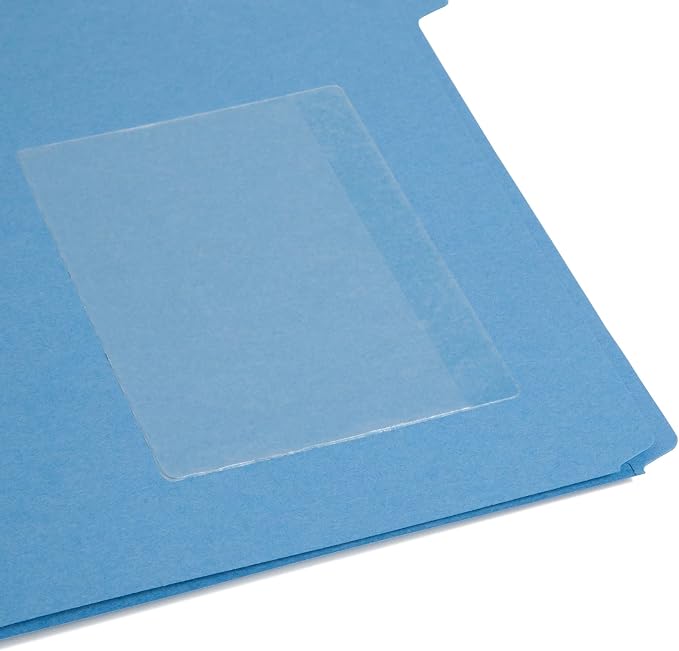 Smead Self-Adhesive Poly Pocket, Document Size, Clear Pockets, Storage Labels, 100 per Box, 135 Mm W x 92 Mm H, 68153