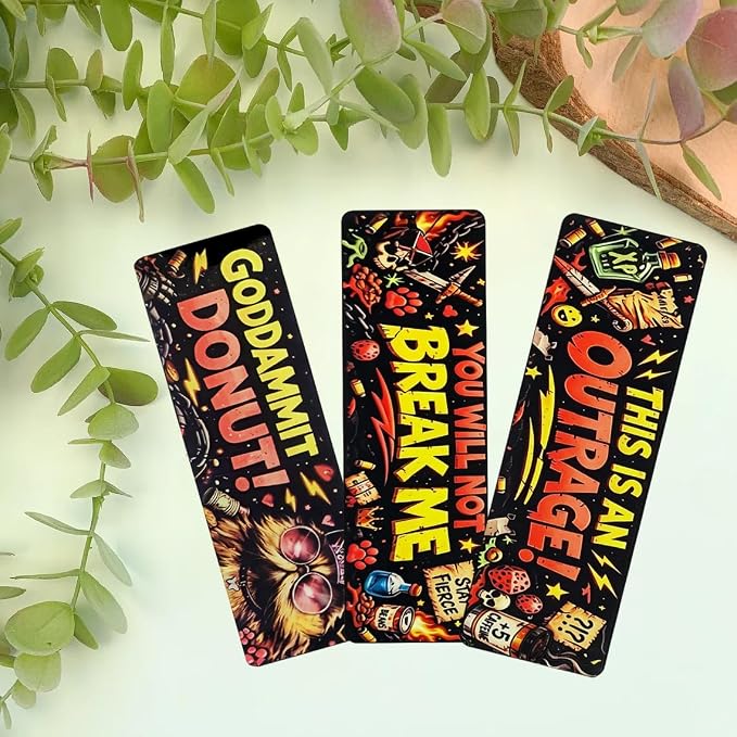 DCC Bookmark 3Pcs Funny Dungeon Book Crawler Reading Carl Merch for Book Game Lovers