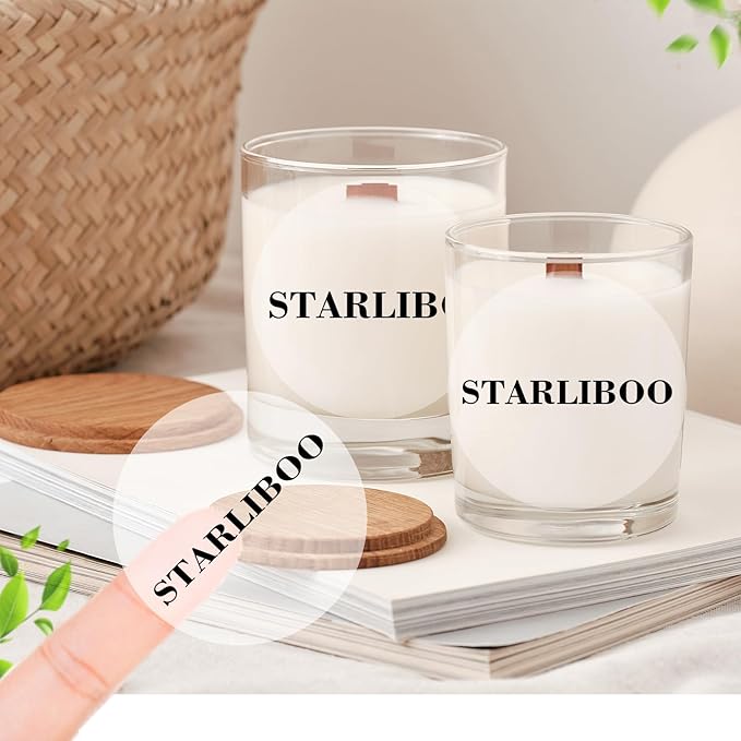 3 Inch Transparent Round Thermal Label, Self-Adhesive Clear Waterproof Circle Sticker for Logo Design, Multipurpose Direct Thermal Labels- 200 Sheets