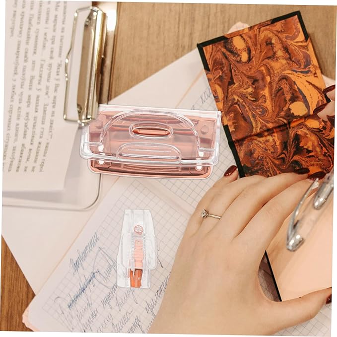 Lurrose 1set Heavy Duty Office Supply Hole Puncher Staple Remover for Effortless Document Organization and Stylish Workspace Decor