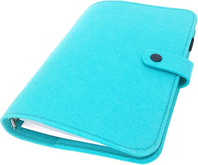 A5 Felt Binder Aqua Mint