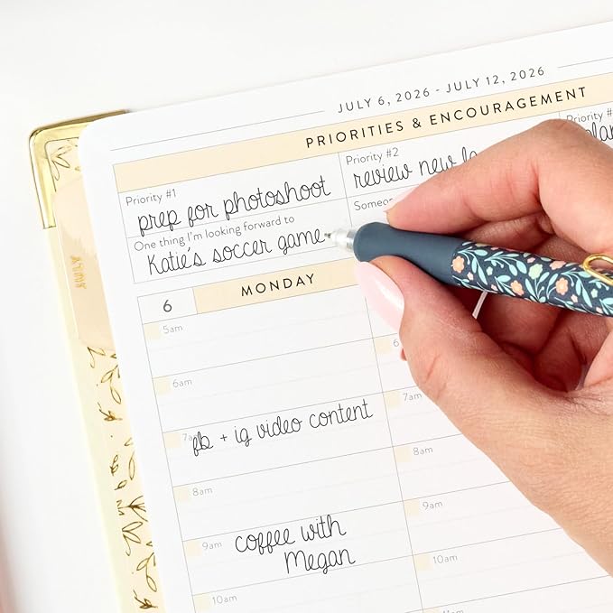 PPP Work Planner 2026-2027 | 12-Month Weekly Calendar (Start Monday) | Vertical Weekly Layout | Monthly Review Pages | Budgeting & Goal Tracker Pages | Customizable Checklists for Routines & Daily Goals