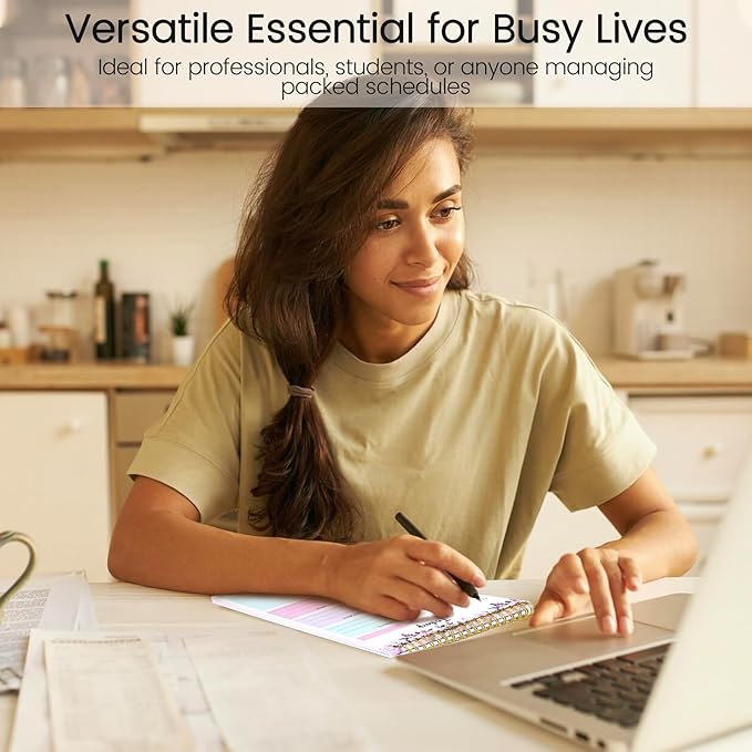 To Do List Notepad - To Do List Notebook for Work with 52 Sheets, Undated Daily Planner Perfect for Enhanced Productivity and Goal Achievement - Rosy Dawn