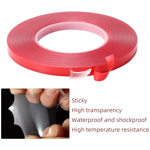 Gdrtwwh Double Sided Tape Heavy Duty,Double Sided Tape Strong Mounting Tape for Car Motorcycle Home Wall Mount Photo Mounting (1 Roll,2/5 x 393 Inches)
