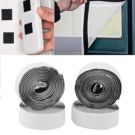 Self Adhesive Hook and Loop Tape, 4pcs Can Be Cut to Any Length Tape 150 X 2cm 59.1 X 0.8inch
