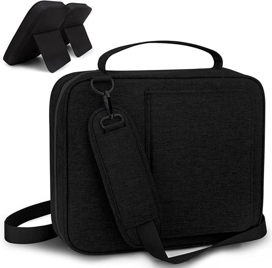 Bible Covers for Men & Women, Bible Case Carrying Church Bag with Book Stand, Bible Bag with Handle, Zipper and Multi-Pockets for Scripture Study Bible Protector