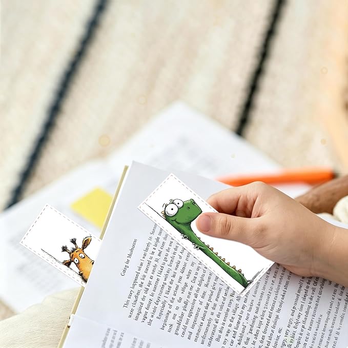 Funny Animal Bookmarks for Kids, 100 Pcs Cute Cartoon Book Marks for Boys Girls, Fun Page Markers for Reading Classroom Back to School Supplies Party Favors