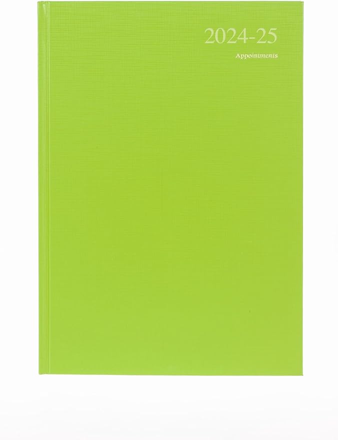 Collins Essential A4 Academic Year 2024-25 Week to View Diary - Lime - Mid Year Academic Planner for Students and Teachers - ESSA43M.52-2425 - July 2024 to July 2025