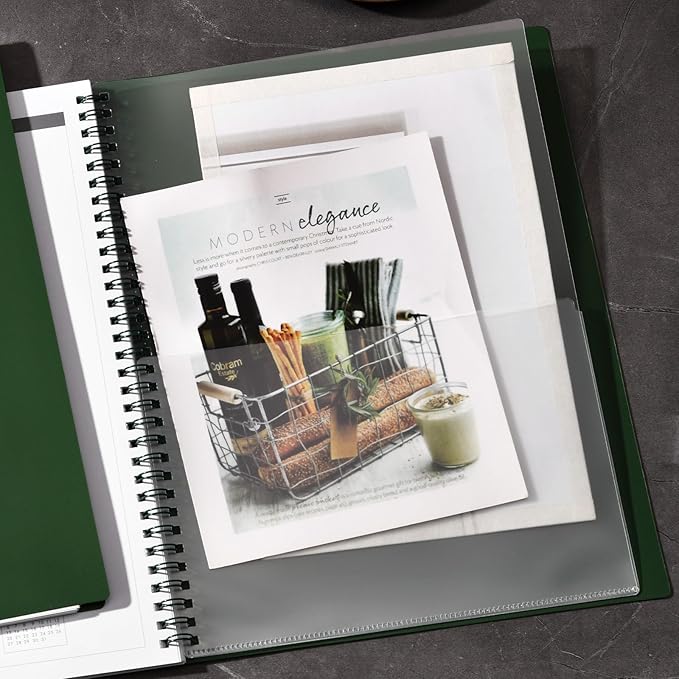2026-2027 Monthly Planner - 2026-2027 Planner/Calendar, Jul 2026 - DEC 2027, 9" x 11", Thick Paper, Twin-Wire Binding, Monthly Planner with Tabs & Pocket & Label, Green