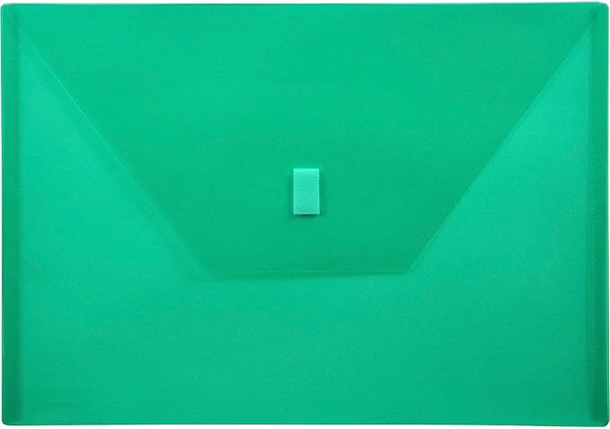 Lion Design-R-Line Poly Envelope, 9-3/8 x 13 Inches, Transparent Green, 1 Envelope (22080-GR)