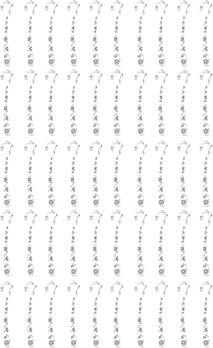 50Pcs Vintage Engraved Hook Bookmarks Metal Hook Bookmarks Reading Accessories for Book Lover Reader Teacher Student