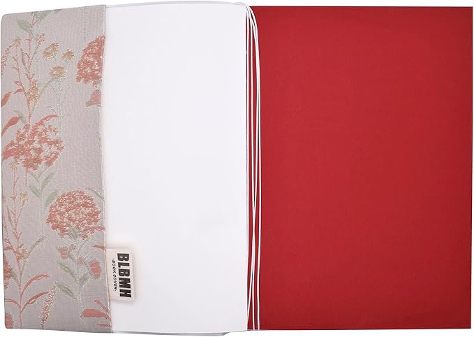 BLBMH 6.5x9.5 Bible Cover Fixed Non-Stretch Fabric Book Protector with Bookmark | Handmade Washable Sleeve for Hardcover/Paperback | Gift for Women - Dandelions Pink