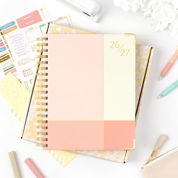 PPP Work Planner 2026-2027 | 12-Month Weekly Calendar (Start Monday) | Vertical Weekly Layout | Monthly Review Pages | Budgeting & Goal Tracker Pages | Customizable Checklists for Routines & Daily Goals