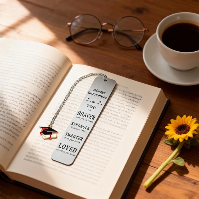 Graduation Gifts for Her Him 2026 Senior Bookmark Bulk College High School Teen Girl Boy Friend Book Lover Nurse Graduate Master Phd Grad Student Son Daughter Inspirational Christmas