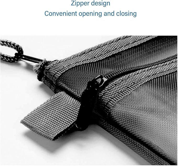 10PCS Nylon Mesh Zipper Pouch Bags, Double Layer A4 Document Organizer Puzzle Storage Bag with Handle for Board Games Home School Office Supplies (Black)