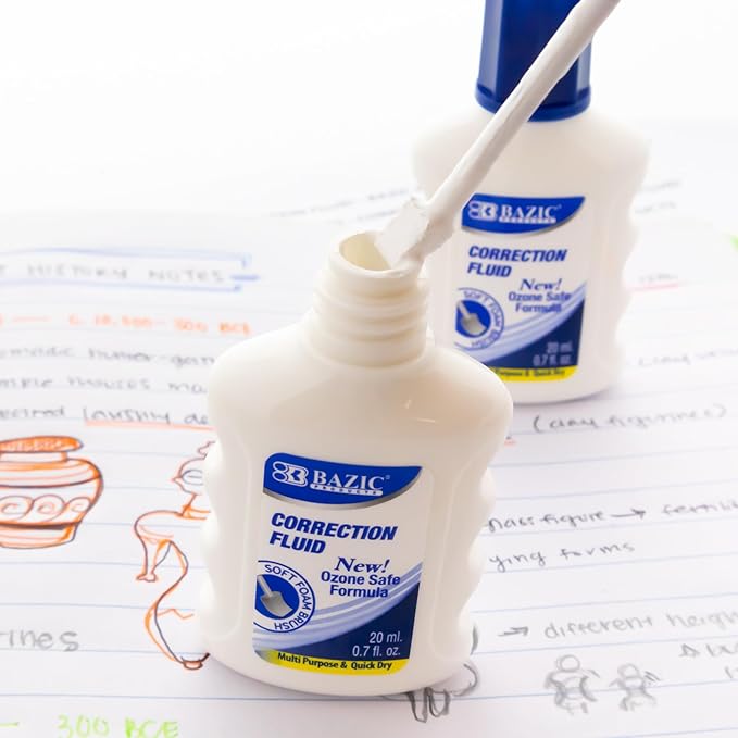 Correction Fluid with Foam Brush (Set of 2) Quantity: Case of 144