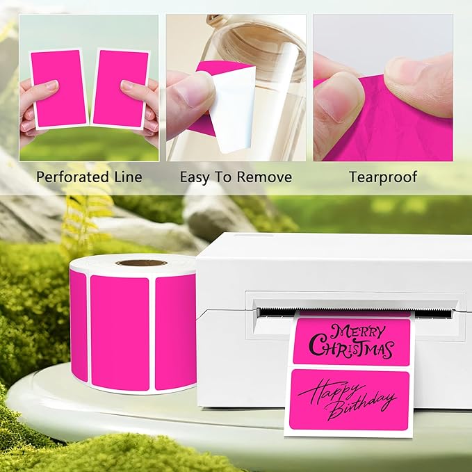 PARLAIM 2.25x1.25 Thermal Labels,1000 Labels Rectangular Direct Thermal Stickers Labels Roll Compatible Thermal Printer, Mailing Labels, Shipping Labels Self-Adhesive Direct Thermal Labels