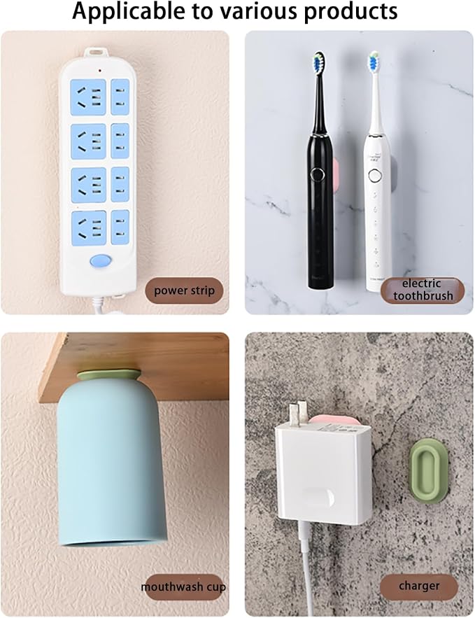 Magnetic Remote Control Holder Wall Mount, 3 Pack Silicone Organizer Storage, No Drill Self-Adhesive TV Remote Caddy for Air Conditioner, Green