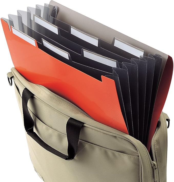 Lihit Lab A7589-24 Carrying Document Smart Fit A4 6 Pocket Black